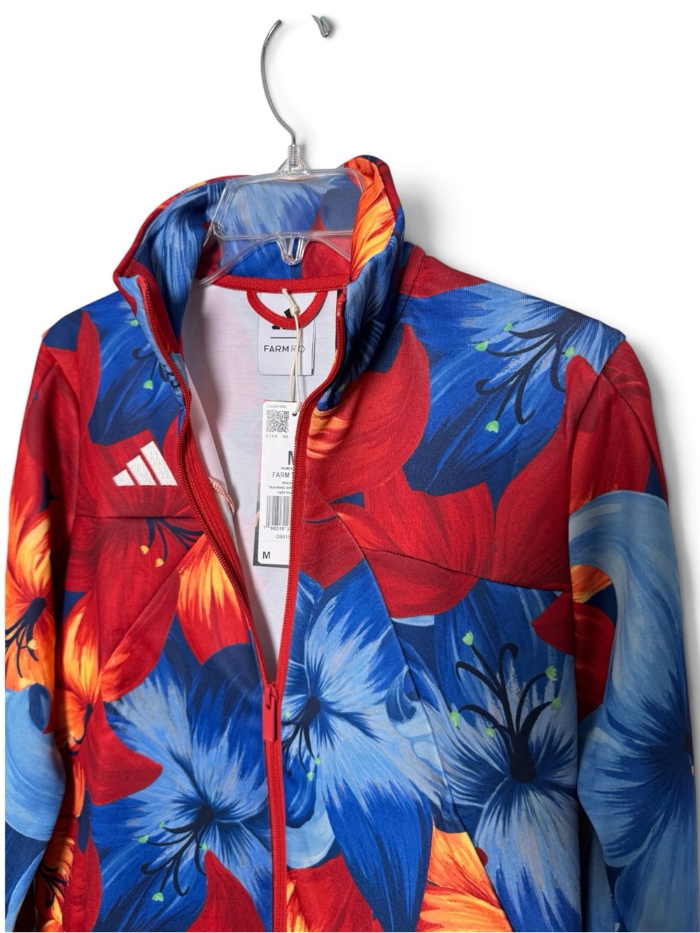 NWT adidas x FARM Rio House of Tiro Floral Track Jacket Women M - Picture 8 of 16